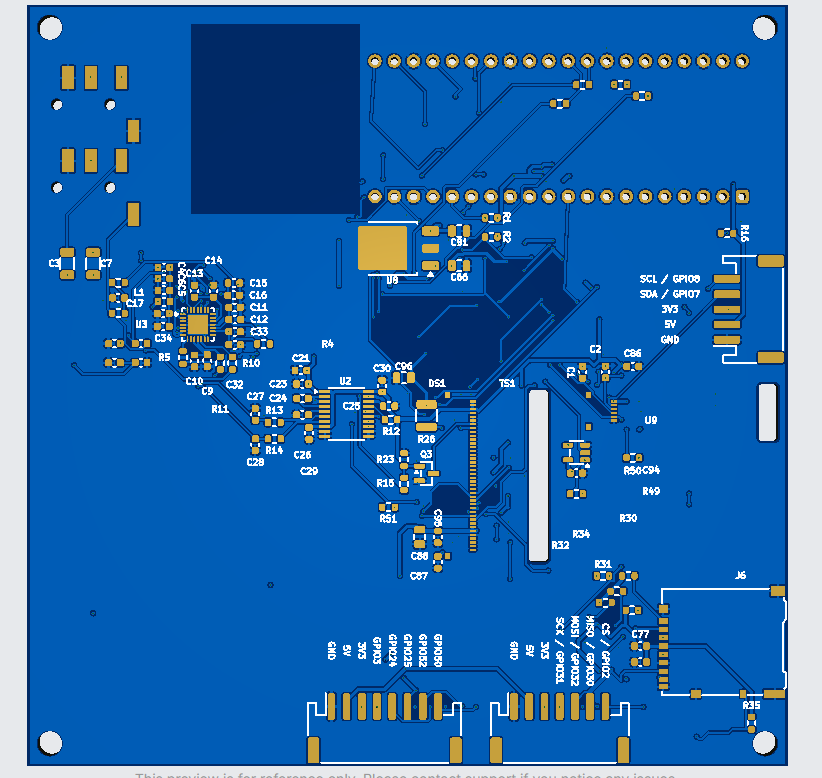 Alan Trundle’s current PCB component-side design preview
